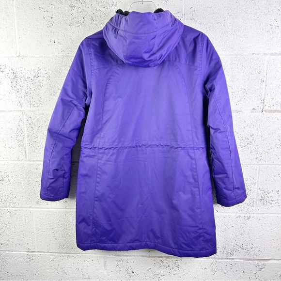 LL Bean Women's Size Small Winter Warmer Insulated Coat Hooded Mid-Length Purple - Picture 3 of 11